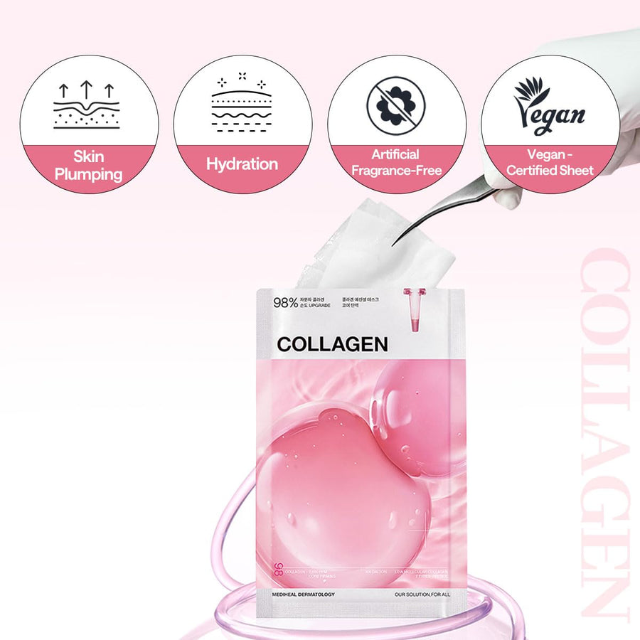 [MEDIHEAL] Collagen Essential Mask - Core Firming 4pcs