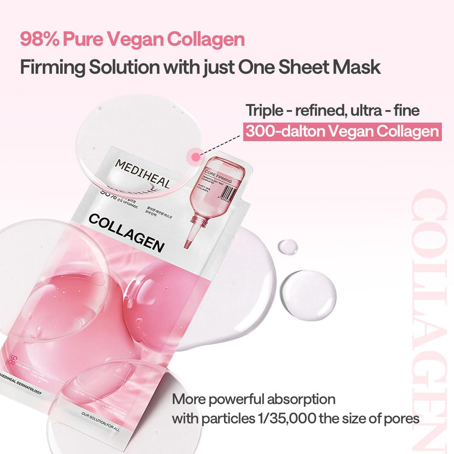 [MEDIHEAL] Collagen Essential Mask - Core Firming 4pcs
