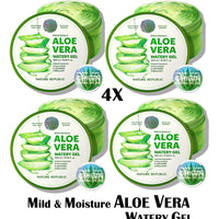 [VEGAN BEAUTY] [4X] Mild  & Moisture ALOE VERA Watery Gel