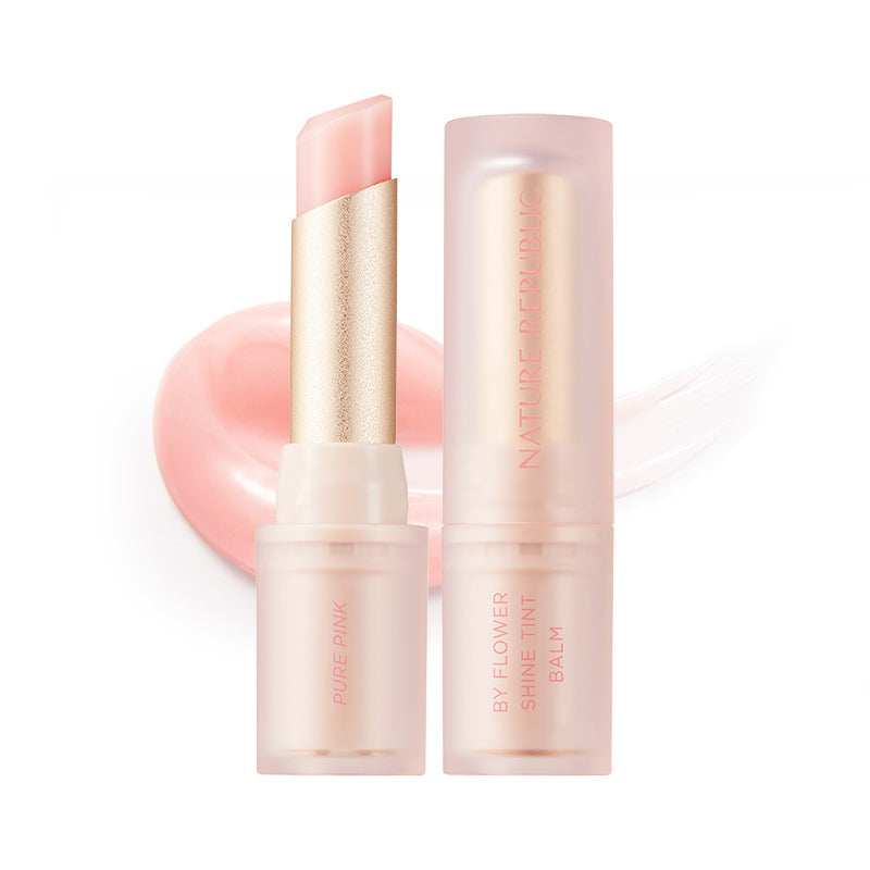 By Flower Shine Tint Balm 01 Pure Pink