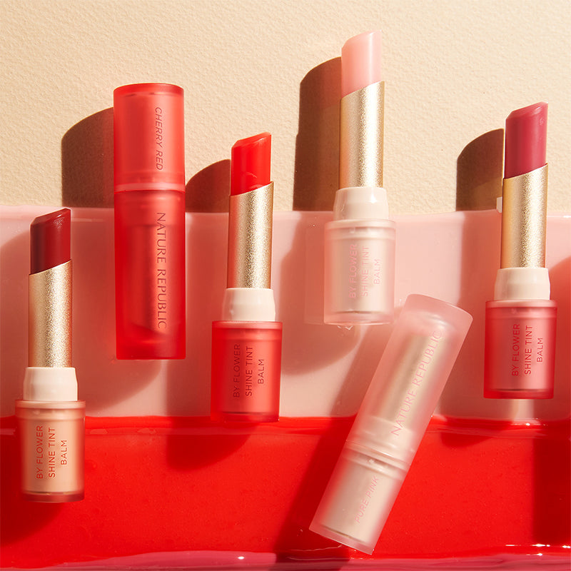 [2X] By Flower Shine Tint Balm 01 Pure Pink