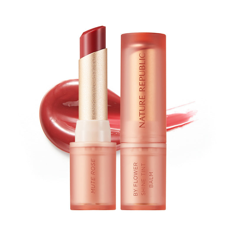 By Flower Shine Tint Balm 04 Mute Rose