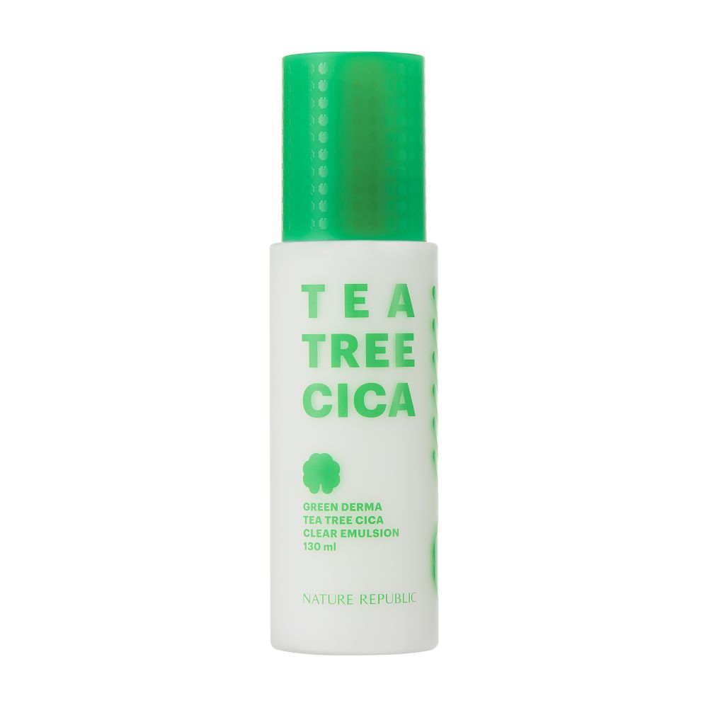 [BHA/PHA] Green Derma Tea Tree Cica Trio 3 - Foam Cleanser, Big Toner 500ml & Clear Emulsion