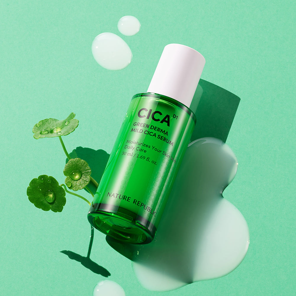 Green Derma Mild Cica Calming Set ( Green Derma Mild Cica Big Toner, Serum & Cream )