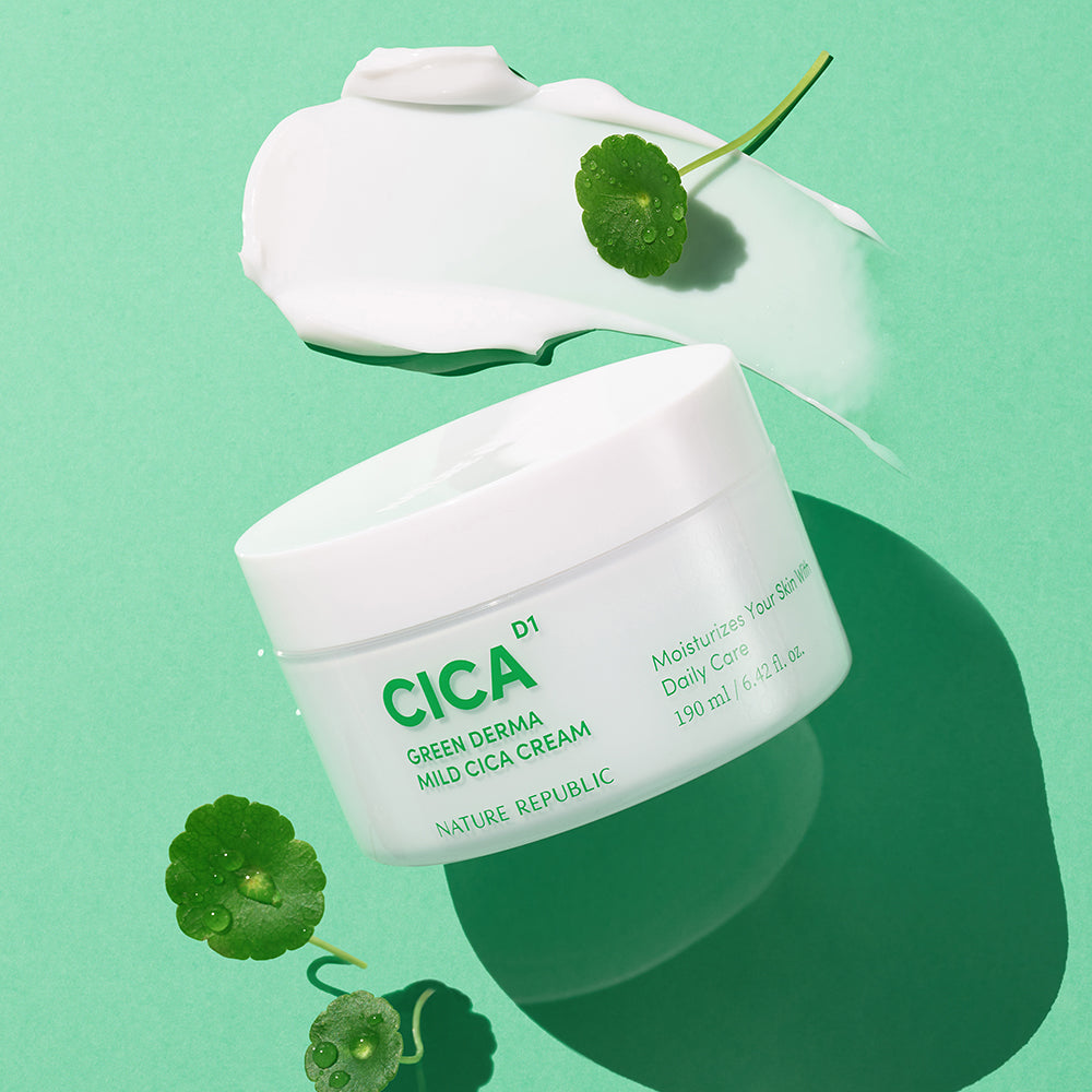 Green Derma Mild Cica Calming Set ( Green Derma Mild Cica Big Toner, Serum & Cream )