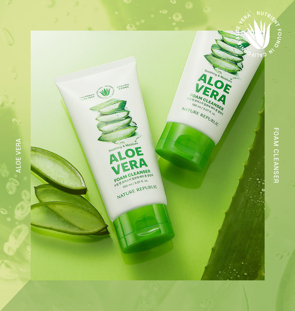 [2X] Soothing & Moisture Aloe Vera Foam Cleanser