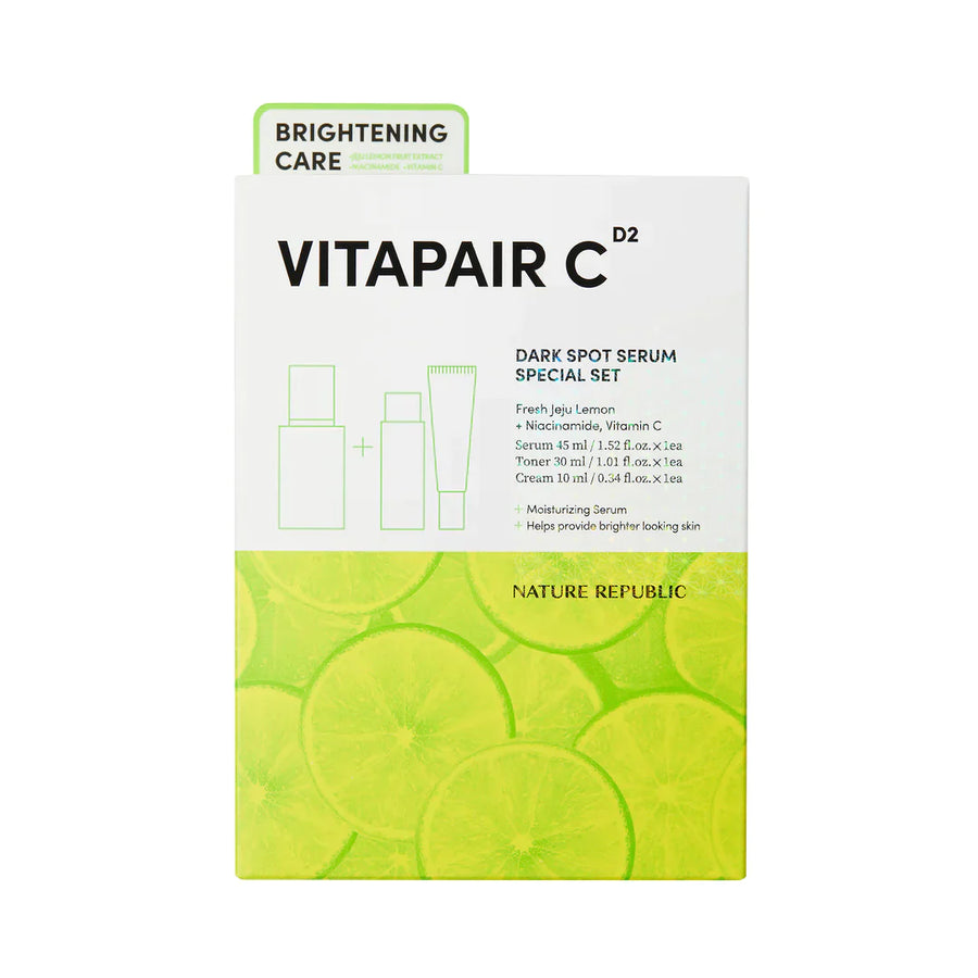 Vitapair C 3pcs Skin Care Set (Foam Cleanser, Toner 150ml & Dark Spot Serum Special Set)