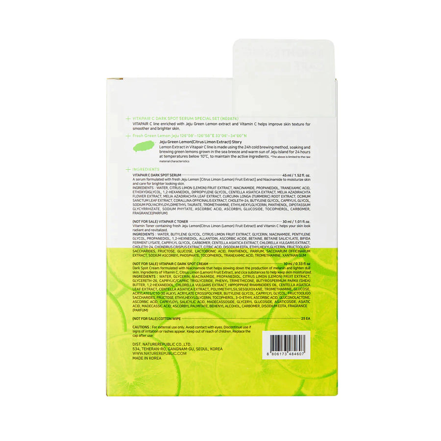 Vitapair C 3 Piece Set - Foam Cleanser, 150ml Toner & Dark Spot Serum Special Set