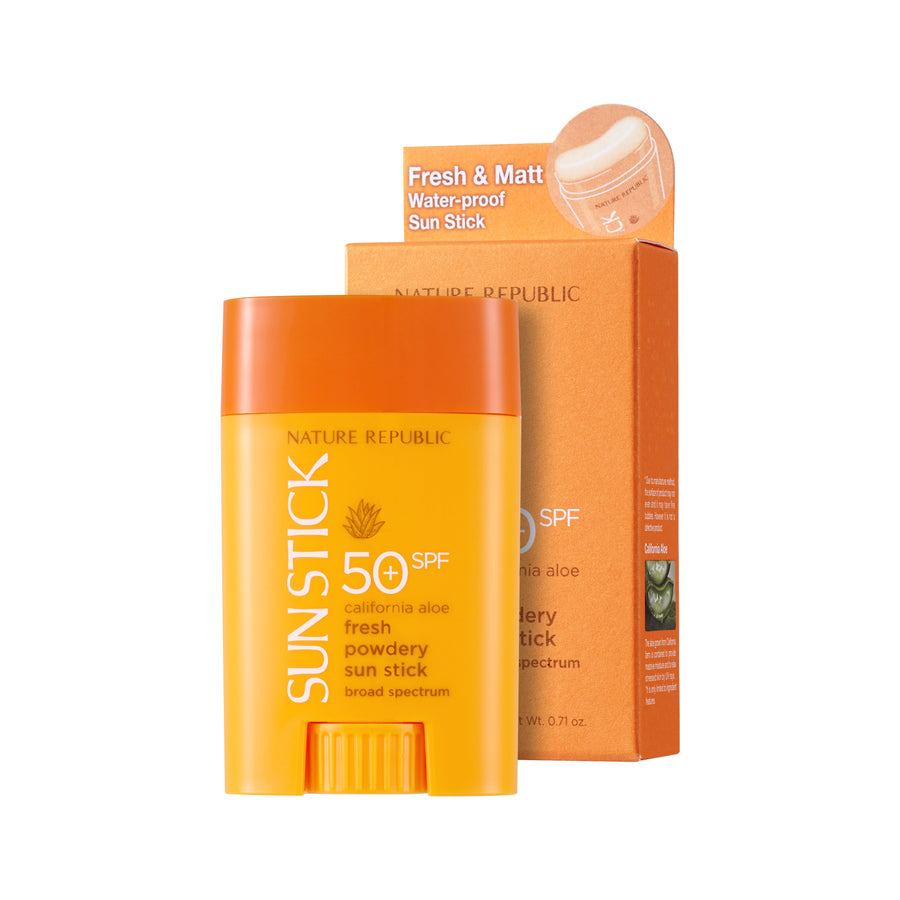[2X] California Aloe Fresh Powdery Sun Stick Broad Spectrum SPF50+