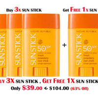 3X California Aloe Fresh Powdery SUN STICK w/ FREE 1X SUN STICK
