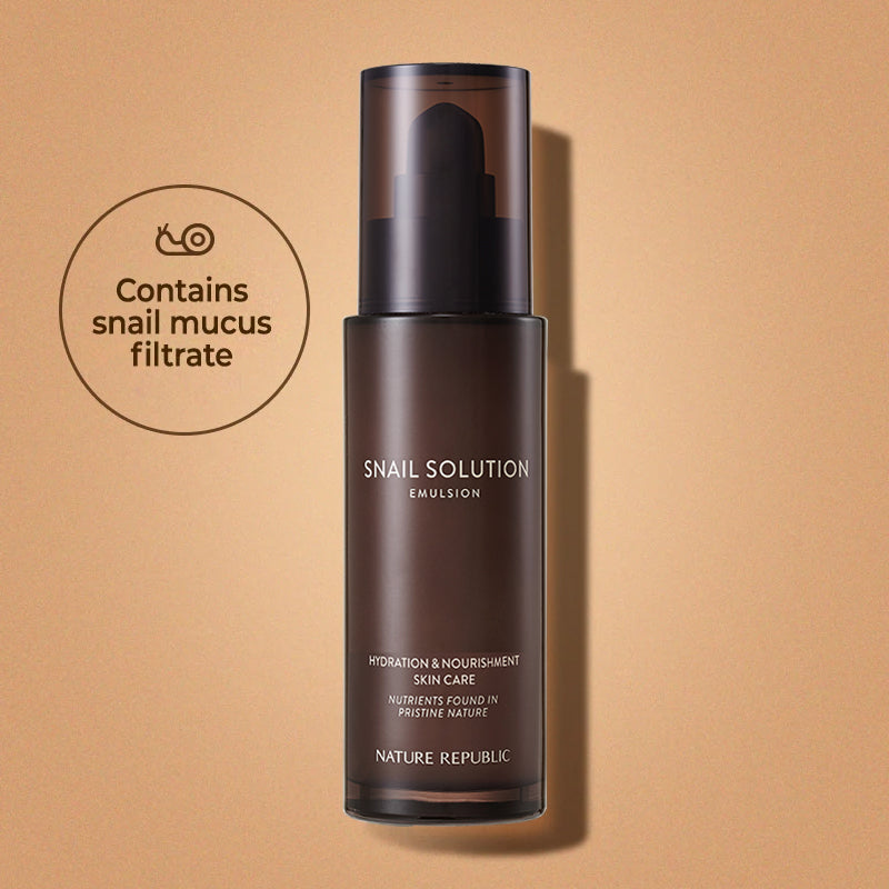 [IMPROVING SKIN COMPLEXION & ELASTICITY] Snail Solution Emulsion w/ FREE California Aloe Sun Stick