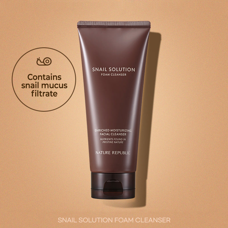 [IMPROVING SKIN COMPLEXION & ELASTICITY] Snail Solution Foam Cleanser