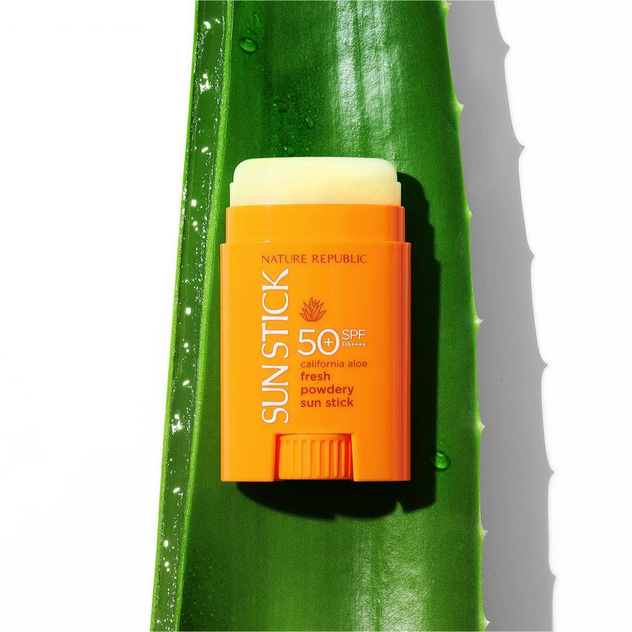 [2X] California Aloe Fresh Powdery Sun Stick Broad Spectrum SPF50+