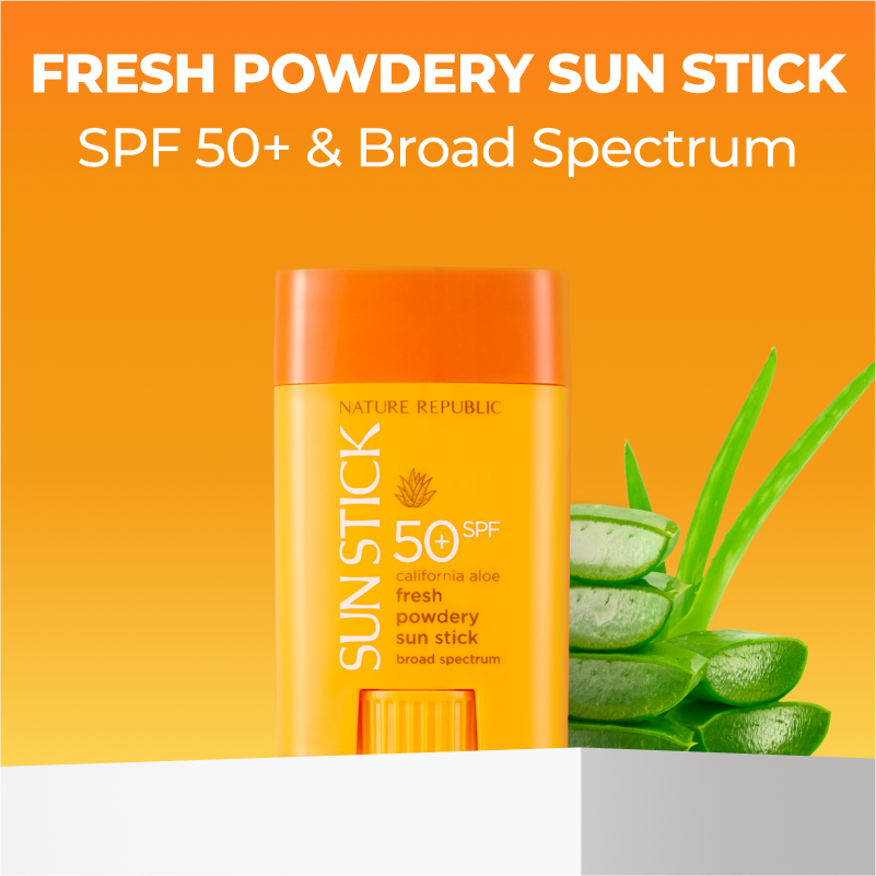 [BOGO50] 2x California Aloe Fresh Powdery Sun Stick Broad Spectrum SPF50+ PA++++