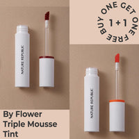[2x] By Flower Triple Mousse Tint (8 Colors)