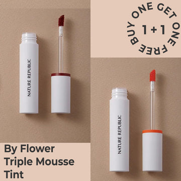 [2x] By Flower Triple Mousse Tint (8 Colors)