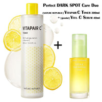 PERFECT DARK SPOT CARE DUO - [NATURE REPUBLIC] VITAPAIR C TONER 300ml & [GOODAL] DARK SPOT CARE SERUM 40ml