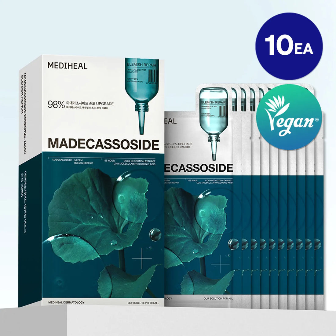 [MEDIHEAL] Madecassoside Essential Mask - Blemish Repair 10pcs