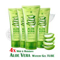 [VEGAN BEAUTY] [4X] Mild & Moisture Aloe Vera Watery Gel (Tube)
