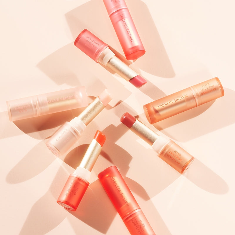 [2X] By Flower Shine Tint Balm 01 Pure Pink