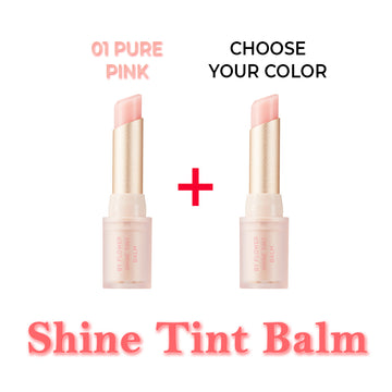 [BOGO] By Flower Shine Tint Balm (01 Pure Pink + Choose Your Color)