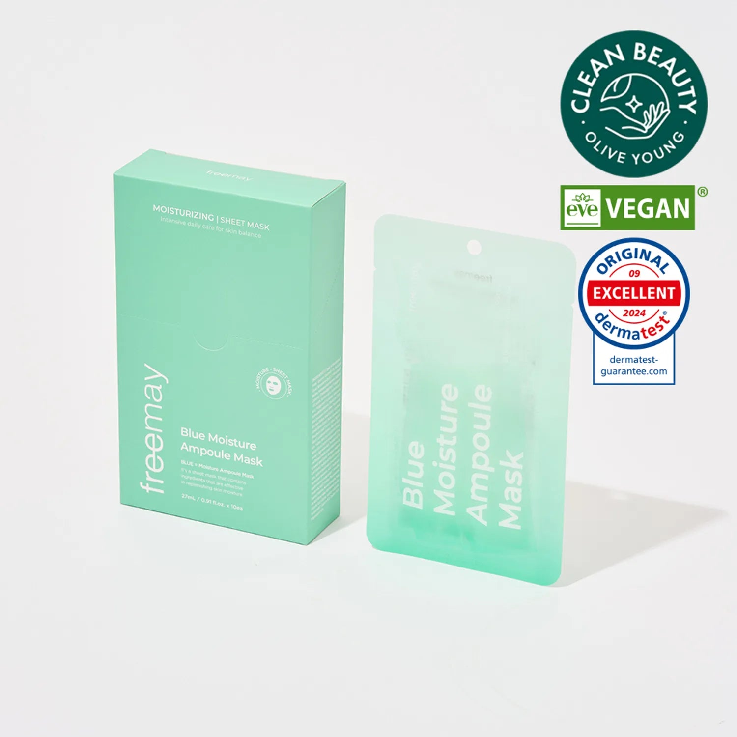 FREEMAY-Blue Moisture Ampoule Mask Sheets (10sheets) – Nature Republic USA