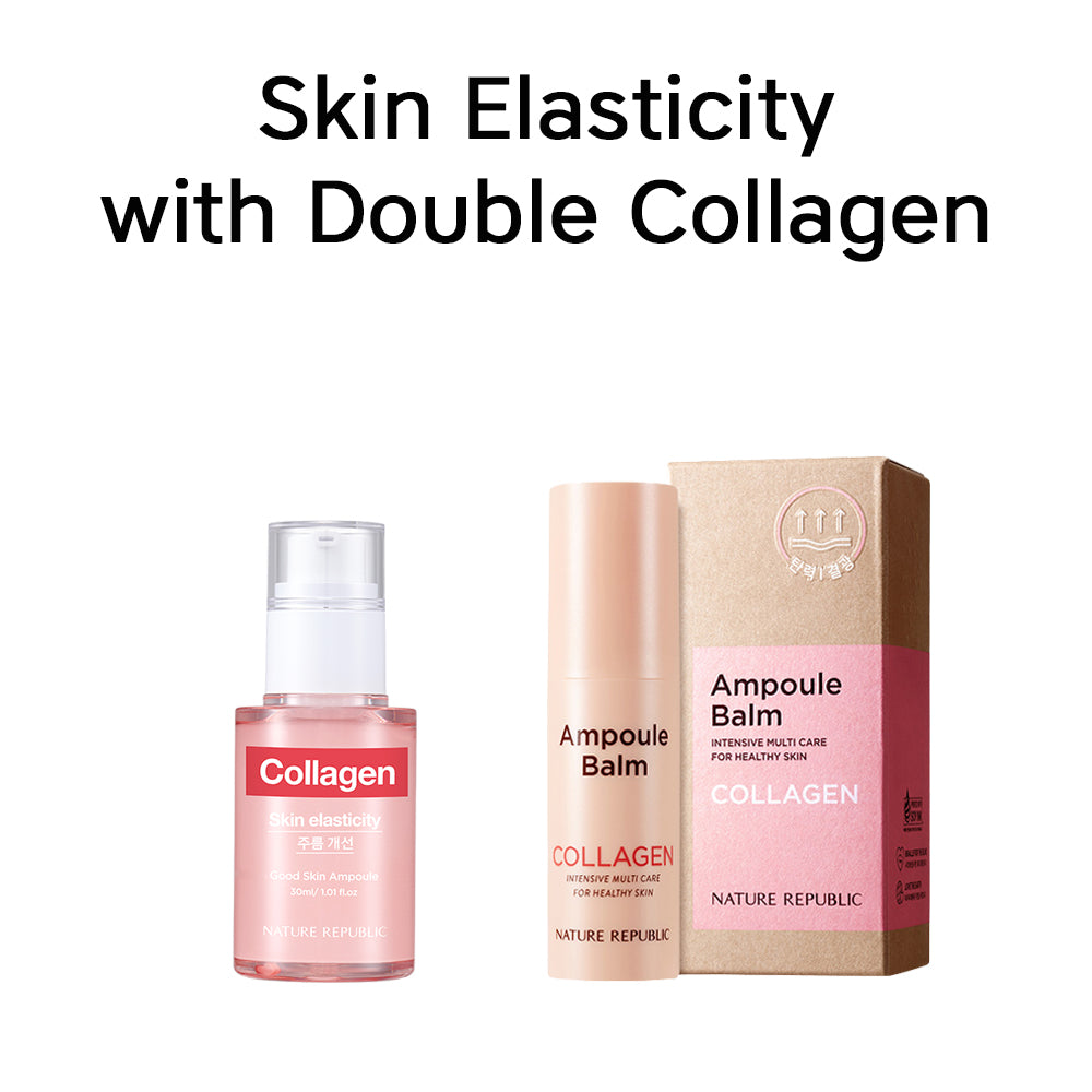 [Double Collagen] Good Skin Collagen Ampoule & Intense Multi Ampoule Balm Collagen