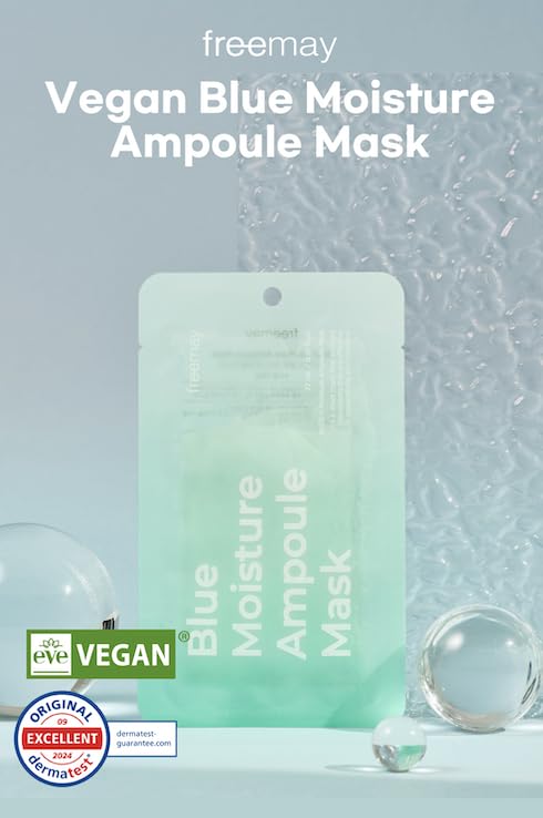 FREEMAY-Blue Moisture Ampoule Mask Sheets (10sheets)