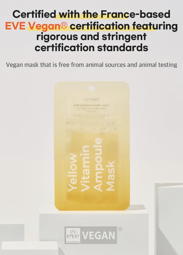 FREEMAY-Yellow Vitamin Ampoule Mask sheets (10sheets)