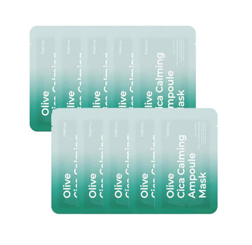 FREEMAY-Olive Cica Calming Ampoule Mask Sheets (10sheets)