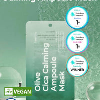 FREEMAY-Olive Cica Calming Ampoule Mask Sheets (10sheets)