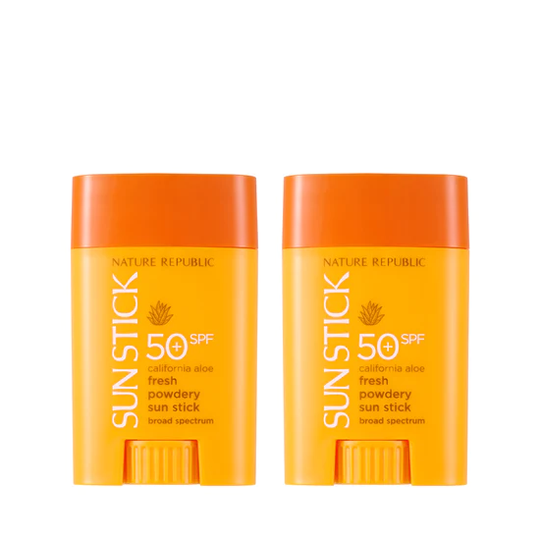 [BOGO50] [BACK IN STOCK] 2x California Aloe Fresh Powdery Sun Stick Broad Spectrum SPF50+ PA++++