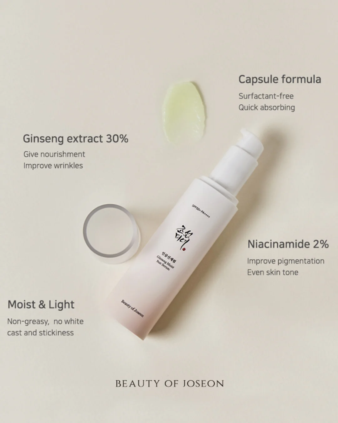 [BEAUTY OF JOSEON] GINSENG MOIST SUN SERUM