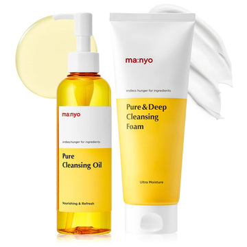 [MA:NYO] PURE CLEANSING DUO - CLEANSING OIL 200ml + CLEANSING FOAM 200ml