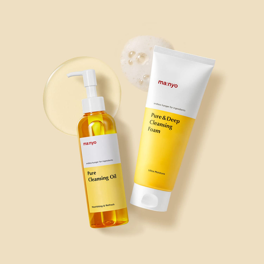 [MA:NYO] PURE CLEANSING DUO - CLEANSING OIL 200ml + CLEANSING FOAM 200ml