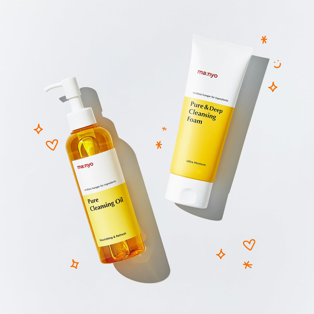 [MA:NYO] PURE CLEANSING DUO - CLEANSING OIL 200ml + CLEANSING FOAM 200ml