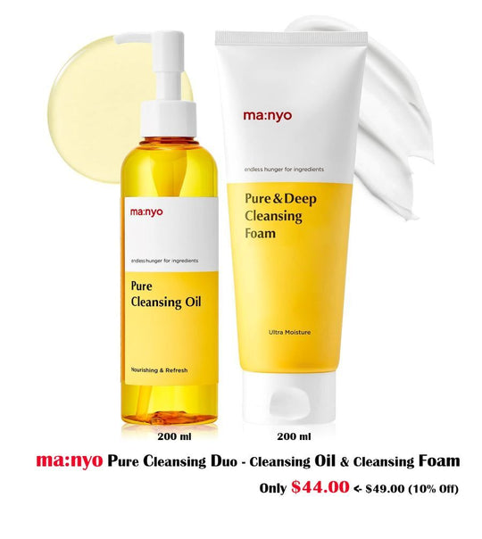 [MA:NYO] PURE CLEANSING DUO - CLEANSING OIL 200ml + CLEANSING FOAM 200ml