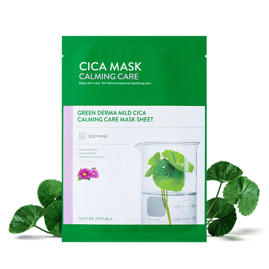 Green Derma Mild Cica Cream with Big Toner Special Set & 2x Mask Sheet)