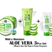 [VEGAN BEAUTY] Mild & Moisture ALOE VERA 3 Pcs Set
