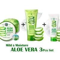 [VEGAN BEAUTY] Mild & Moisture ALOE VERA 3 Pcs Set