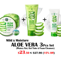 [VEGAN BEAUTY] Mild & Moisture ALOE VERA 3 Pcs Set