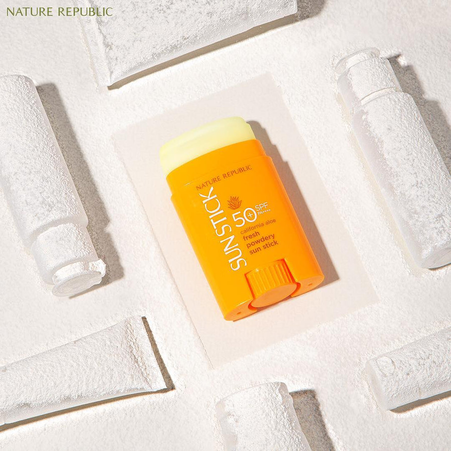 [2X] California Aloe Fresh Powdery Sun Stick Broad Spectrum SPF50+