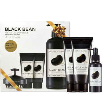Black Bean Anti Hair Loss Total Care Special Set  (1x Shampoo Set, 2x Treatment & 1x Root tonic)