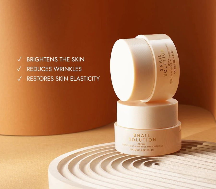 [IMPROVING SKIN COMPLEXION & ELASTICITY] SNAIL SOLUTION ESSENTIAL CREAM (NEW)