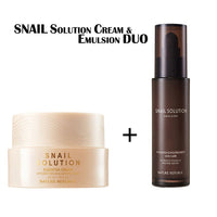 [IMPROVING SKIN COMPLEXION & ELASTICITY] SNAIL SOLUTION ESSENTIAL CREAM & EMULSION DUO