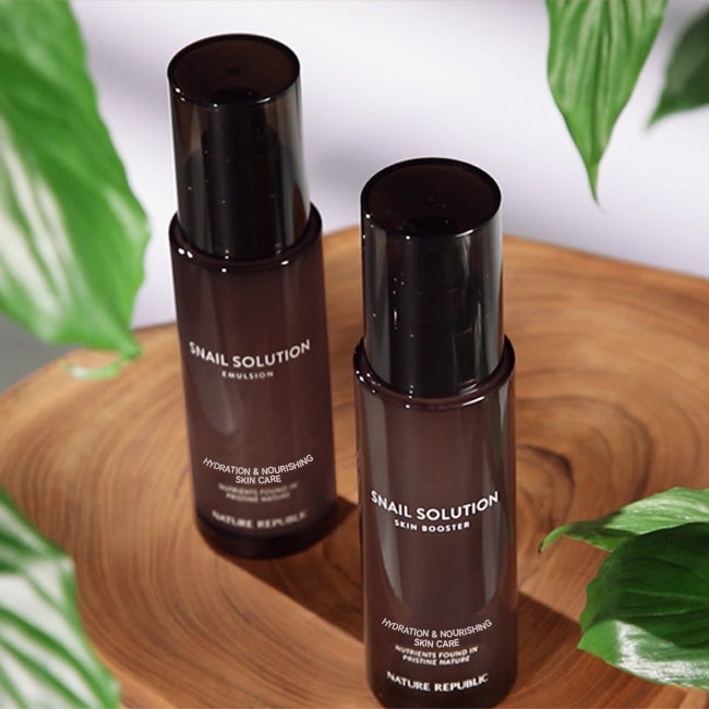 [IMPROVING SKIN COMPLEXION & ELASTICITY] Snail Solution Skin Booster & Emulsion