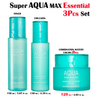 SUPER AQUA MAX ESSENTIAL SET (TONER, EMULSION & COMBINATION WATERY CREAM (BIG))(NEW)