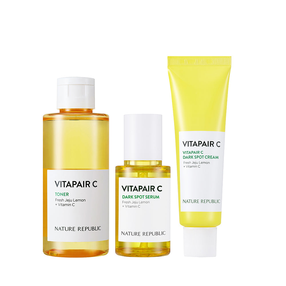 [DAY & NIGHT] Anti-Aging & Brightening (Collagen Dream Skin Booster, Essence & Cream + Vitapair C Toner 150ml, Dark Spot Serum & Cream)