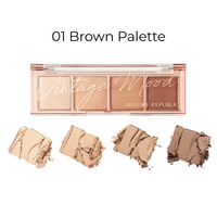 Daily Basic Palette 01 Brown (w/ FREE 4x Rubycell Sponge Tip)