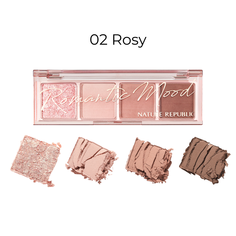 Daily Basic Palette 02 Rosy (w/ FREE 4x Rubycell Sponge Tip)